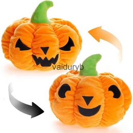 Puppets Reversible Pumpkin Plush Cute Halloween Mood Switch Stuffed Animal Throw Pillow Doll Soft Plush Fluffy Friend Hugging Decorationvaiduryb