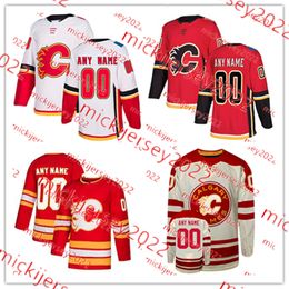 Andrew Mangiapane Mikael Backlund Hockeyl Jersey Custom Stitched Elias Lindholm Christopher Tanev Rasmus Andersson Blake Coleman Jonathan Huberdeau Jerseys