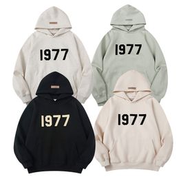ESS Stand Collar Man Hoodie Designer men hoody 1977 hoodies Print pullover sweatshirts loose long sleeve hooded jumper Men and women high quality Tops Direct Selling
