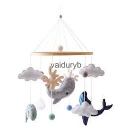 Mobiles# Baby Rattle Toy Soft Felt Ocean Wooden Mobile On The Bed Newborn Music Box Bed Bell Hanging Toys Holder Bracket Infant Crib Toysvaiduryb