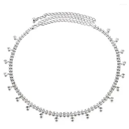 Belts Fashion Bridal -Row Rhinestone Jewelry Metal Chain Belt Waist Hip