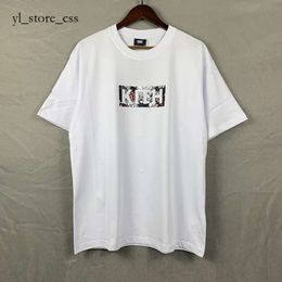 Kith T Shirt Casual Men Women Quality T Shirt Floral Kith Hoodie Print Summer Daily Men Tops Wholesale Kith High Quality 5233