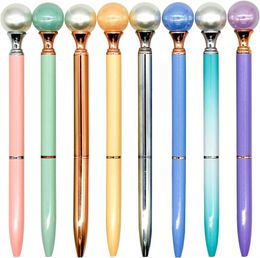 19 Colors New Pearl Metal Ballpoint Pen for School Office Supplies Signature Business Pen Student Gifts