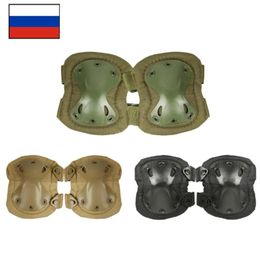 Support 4piece Tactical Knee Pad Elbow Cs Military Protector Army Airsoft Outdoor Sport Working Cycling Skating Kneecap Safety Gear