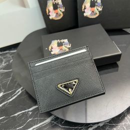 SIGNATURE CARD CASE New Women Passport Holder Luxury Coin Purse Fashion Mini Wallet Credit Card Holder Long Wallet Ultra-thin Money Clip Compact Black