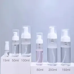 Storage Bottles 30 50 80 100 150 200ml Screen-printed Scrub Face Wash Bottle Foam Mousse Foaming Hand Sanitizer