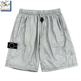 Fashion Mens Stones Shorts Island Promotion Trend Cool Summer Days Elastic Band Badge Sports Jogger