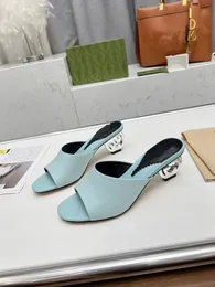 2023 Luxury Designer Slippers Woman Sandals channel shoes Casual Female Mules Flats Slides Beach Low heel Flip Flops Ladies 0111