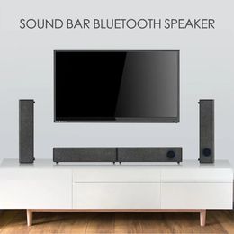 Soundbar Bluetooth Speaker High Power Soundbar Separable TV Speaker Sound Bar System Computer Speakers Music Centre with AUX RCA cable