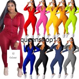 Women Casual solid Colour Two Piece Set Tracksuit Festival Elegant clothing for women Fall Winter Top+Pant Sweat Suits Neon 2 Piece Outfits Matching Sets