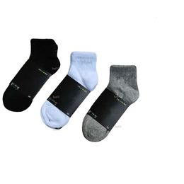 Ankle Socks Men's Medium Socks Geometric Pattern Cotton Soft Fashion Sports Leisure Suitable for Spring and Autumn Season with Black White Grey Colours 425