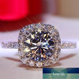 Ornament 18K Platinum Eight Hearts and Eight Arrows Simulation Zircon Engagement Ring