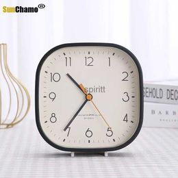 Desk Table Clocks Nordic Style Living Room Small Table Clock Simple Modern Silent Seat Hanging Dual-use Bedroom Children's Room Bedside Table YQ240118