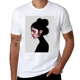Men's Polos The Staring Girl T-Shirt Customised T Shirts Cute Clothes Mens Casual Stylish