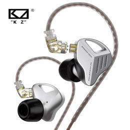 Earphones KZ ZVX Earphones Dynamic HIFI Bass Earbuds In Ear Monitor Headphones Sport Noise Cancelling Headset ZAX ZEX PRO EDXPRO