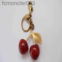 Bag Parts Accessories Handbag Keychain Women's Exquisite Internet-famous Crystal Cherry Car High-grade Pendant 072N