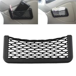 Car Net Organiser Pockets Net car storage second generation Automotive mesh Bag With Adhesive Visor ZZ