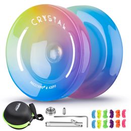 MAGICYOYO Crystal Yoyo K2 Professional Responsive Yoyo for Kids Beginners Dual Purpose Yo-Yo for Advanced Unresponsive Yo 240117
