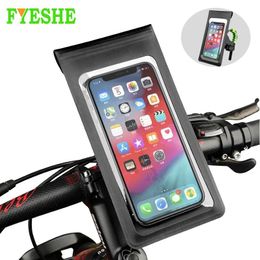 Bags Waterproof Motorcycle Bicycle Mobile Phone Holder Stand for Samsung Iphone Cell Phone Support Case Bike Phone Mount Pouch Bag
