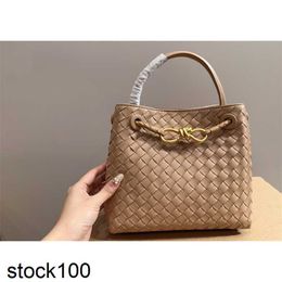 Venetaabottegas Andiamo Bag Totes Woven Bag Designer Bag Woman Handbags Crochet Knitting Bag Tote Bag