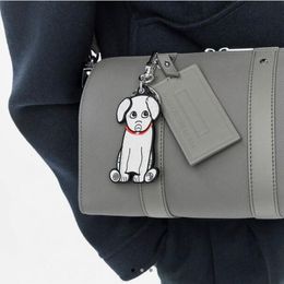 Very Cute New Year Dragon Leather Cartoon Dog Brand keychains Letter Designer Keychains Fashion bag pendant Car key chain Key ring for Men Women with gift box dust bag