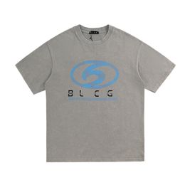 Mens Designer Brand BLCG LENCIA t Shirt Fashion Men Casual t-shirts Man Clothing Street Designer t shirts 100% Cotton Shorts Sleeve Clothes shirts Luxury shirt