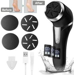 Files Rechargeable Electric Foot Peeler Pedicure Callus Remover Foot Grinder Calluses Exfoliating Vacuum Cleaner Peeling Machine black