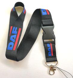 30pcs DAF truck logo Lanyard Neck Cell Phone Key Chain Strap and phone lanyard Quick Release7713036