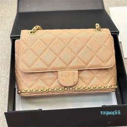 Designer Classic Lychee Pattern Flap Shoulder Bags Quilted Women Camellia Hardware Crossbody