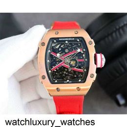 Mechanical Richardmill Luxury Luxury Super Style Male Wrist Watches Rm67 Rm67-02 Designer High-end Quality Black Bezel for Men Waterproof Fabric Strap SQMU