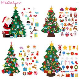 Christmas Decorations DIY Felt Tree Hang Baby Holiday Belts Detachable Ornament Santa Decoration Pendant