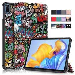 Tablet PC Cases Bags Coque For Huawei Honour Pad 8 2022 Case Leather Painted Folding Hard Cover Funda For Honour Pad 8 Case For Honour Tablet 8 12 inch YQ240118