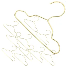 Dog Apparel 10 Pcs Accessories Pet Hanger Baby Portable Clothes Rack Metal Mini Hangers