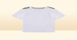 Toddler Boys Summer White T Shirts for girls Child Designer Brand Boutique Kids Clothing Wholesale Luxury Tops Clothes AA2203161260093