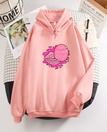 Funny Graphic Gothic Aesthetic Oversized Clothing Cartoon Print Hoodie Pullover Sweetshirt For Girls Hoddies Teens Pink Tops Women6773713