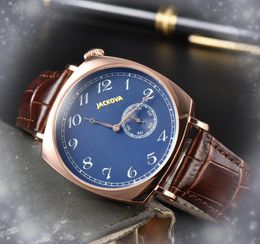 All Dials Working Automatic Date Men Watches Luxury Fashion Three Pins One Eye Design Digital Number Dial Quartz Movement Clock All the Crime Super Wristwatch Gifts