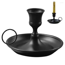 Candle Holders Iron Holder Compact And Elegant Candlelight Stand Kitchen Centrepiece For Dining Table Coffee Bedside