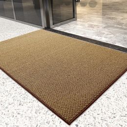 Front Door Mat Indoor And Outdoor Doormat Waterproof AntiSlip Floor Imitation Coconut Rug Household Commercial Carpet 240117