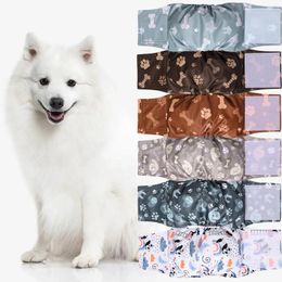 Dog Apparel Ohbabyka Durable Washable Belly Band For Male Diaper Wraps Pet Cloth Nappies Reusable Doggy Underwear Pants SizeSML