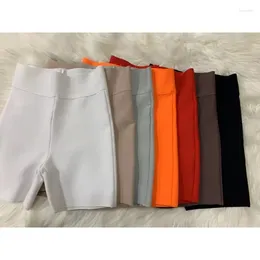 Women's Shorts 10 Colours Bandage White Black Grey Short Pants High Waist Top Quality Rayon Vintage