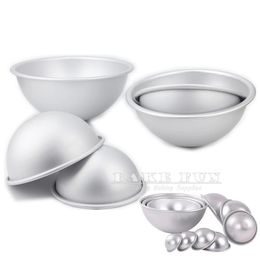 4cm225cm 4 5 6 7 8 Inch Shallow Half Ball Shape Aluminium Hemispherical Cake Mould Egg Tarts Moulds Cheese Bread Bakeware Gadget 240117