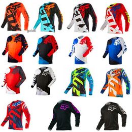T-shirts Summer Long Sleeve Quick Drop Sweat Wicking Quick Dry Cross-country Racing Suit Mountain Bike Riding Suit Top Foxx
