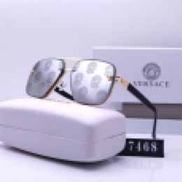 Trendy Sunglasses For Women Designer New With Box High Quality Luxury Medusa Biggie Pilot Men Polarised Glasses Fashion Eyeglasses UV400