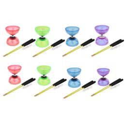 3 Triple Bearing Juggling Diabolo Toy with String Metal Sticks Yoyo Educational Toy for Kids Childs Adult Elderly 240117