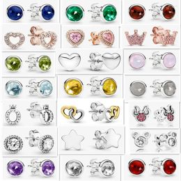 Stud Earrings Making 925 Sterling Silver DIY Jewellry Designer Charms Fine Earring Original Trendy Accessories Jewelry For Women
