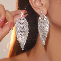 Dangle Earrings Long Tassel For Women Party Earring Wedding Jewellery Gifts Fashion Rhinestone Crystal Drop