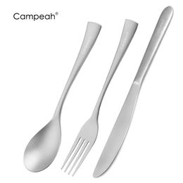 Full Size Tableware Set Outdoor Camping Spoon Fork Knife Long Large Big Dinnerware Kit for Picnic Hiking Bushcraft 240117