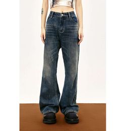 MADEEXTREME Haute Couture and Niche Street Washed Old Bamboo Vibe Casual Denim Pants for Men and Women