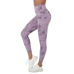 Women's Pants Seamless Yoga Leggings Women Tie Dye Sports High Waisted Hip Lifting Exercise Fitness Running