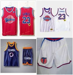 2020 0 Monstars 23 Tune Squad Looney Space Jam LeBron Jdmes DNA Jersey White Blue NWT Jdmes quotSpace Jamquot 23 Men039s T5826165